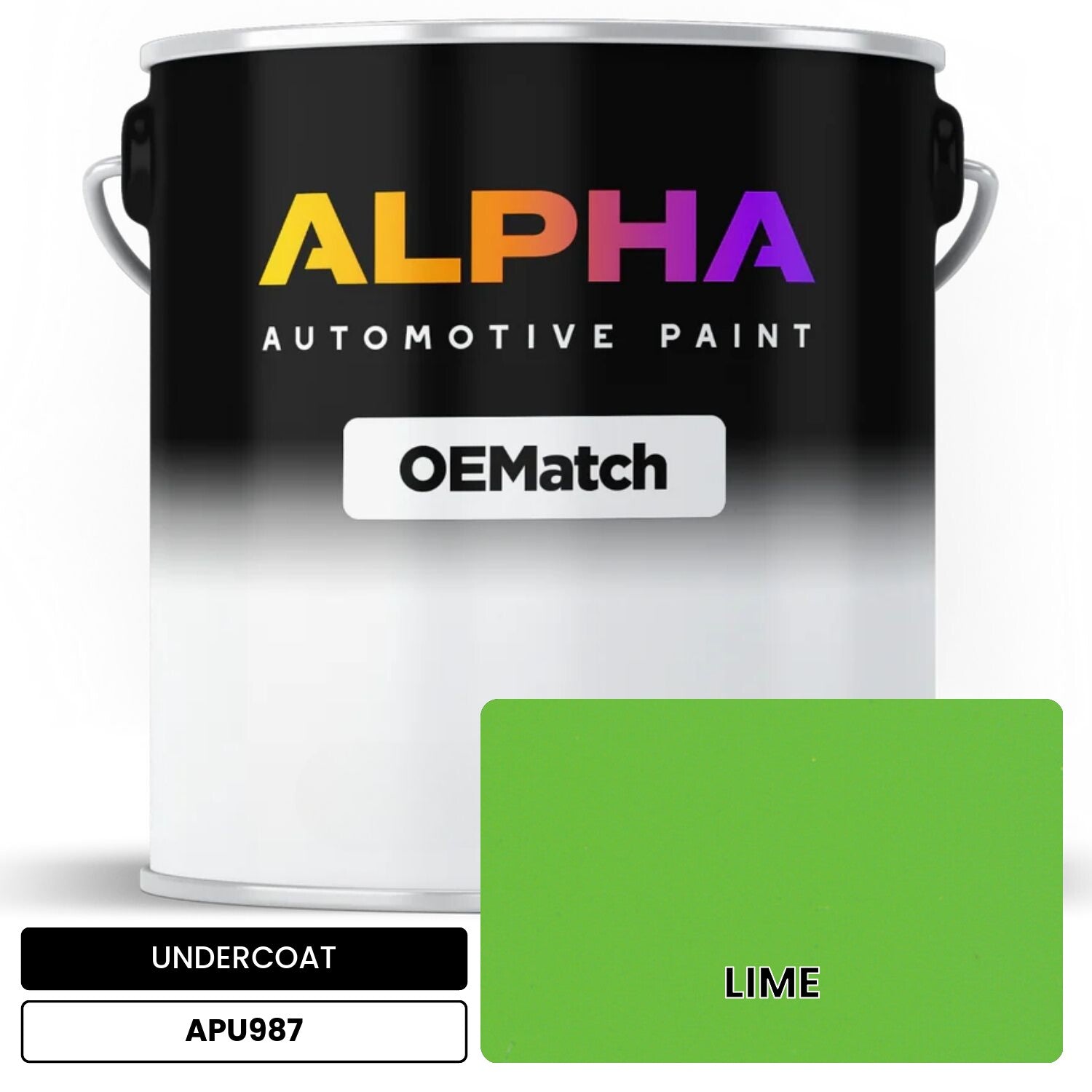 APAPU987 LIME OEMatch Automotive Undercoat