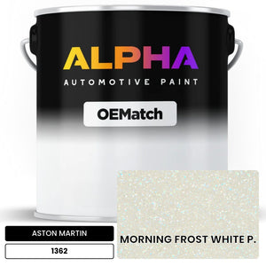 ASTON MARTIN MORNING FROST WHITE P. 1362 | OEMatch Automotive Basecoat