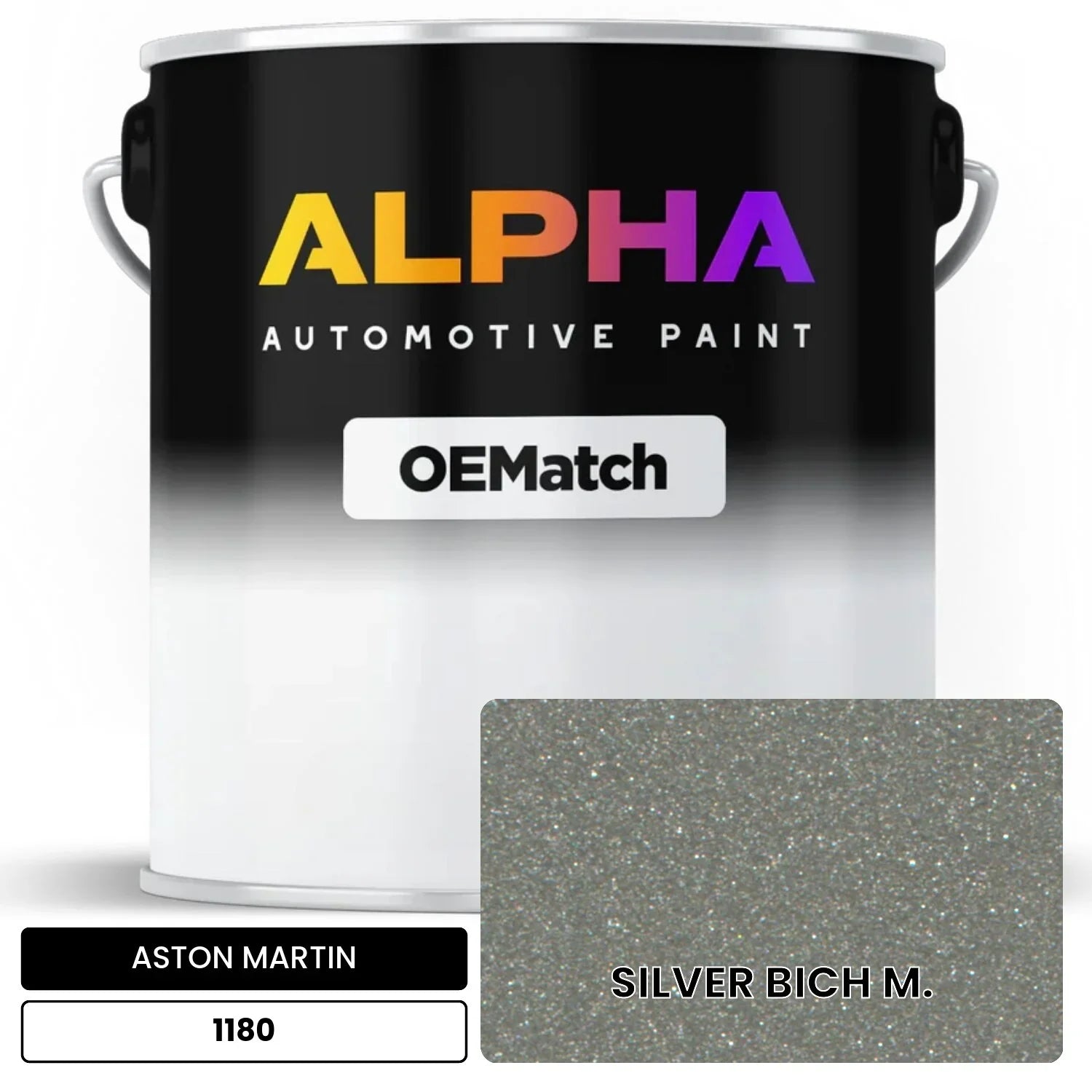 ASTON MARTIN SILVER BICH M. 1180 OEMatch Basecoat