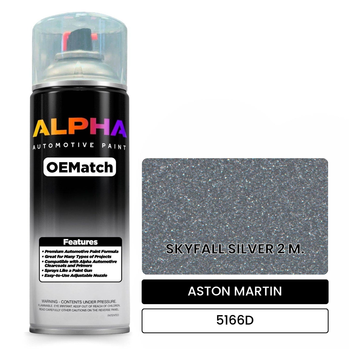 ASTON MARTIN SKYFALL SILVER 2 M. 5166D OEMatch Spraycan