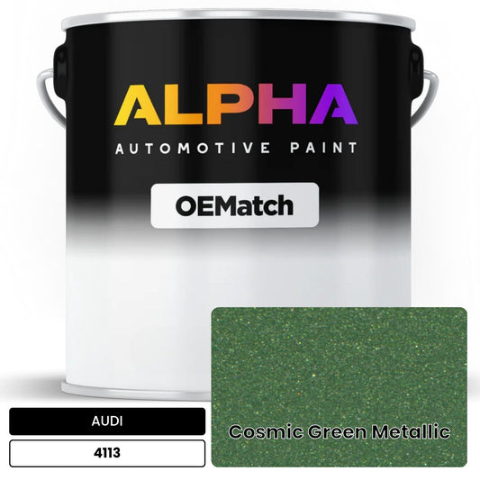 AUDI Cosmic Green Metallic 4113 OEMatch Basecoat