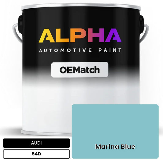 AUDI Marina Blue 54D OEMatch Basecoat