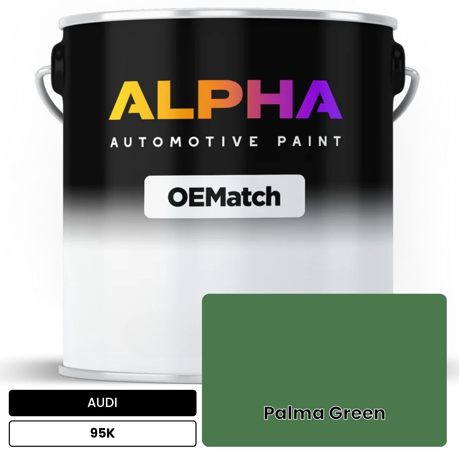 AUDI Palma Green 95K OEMatch Basecoat