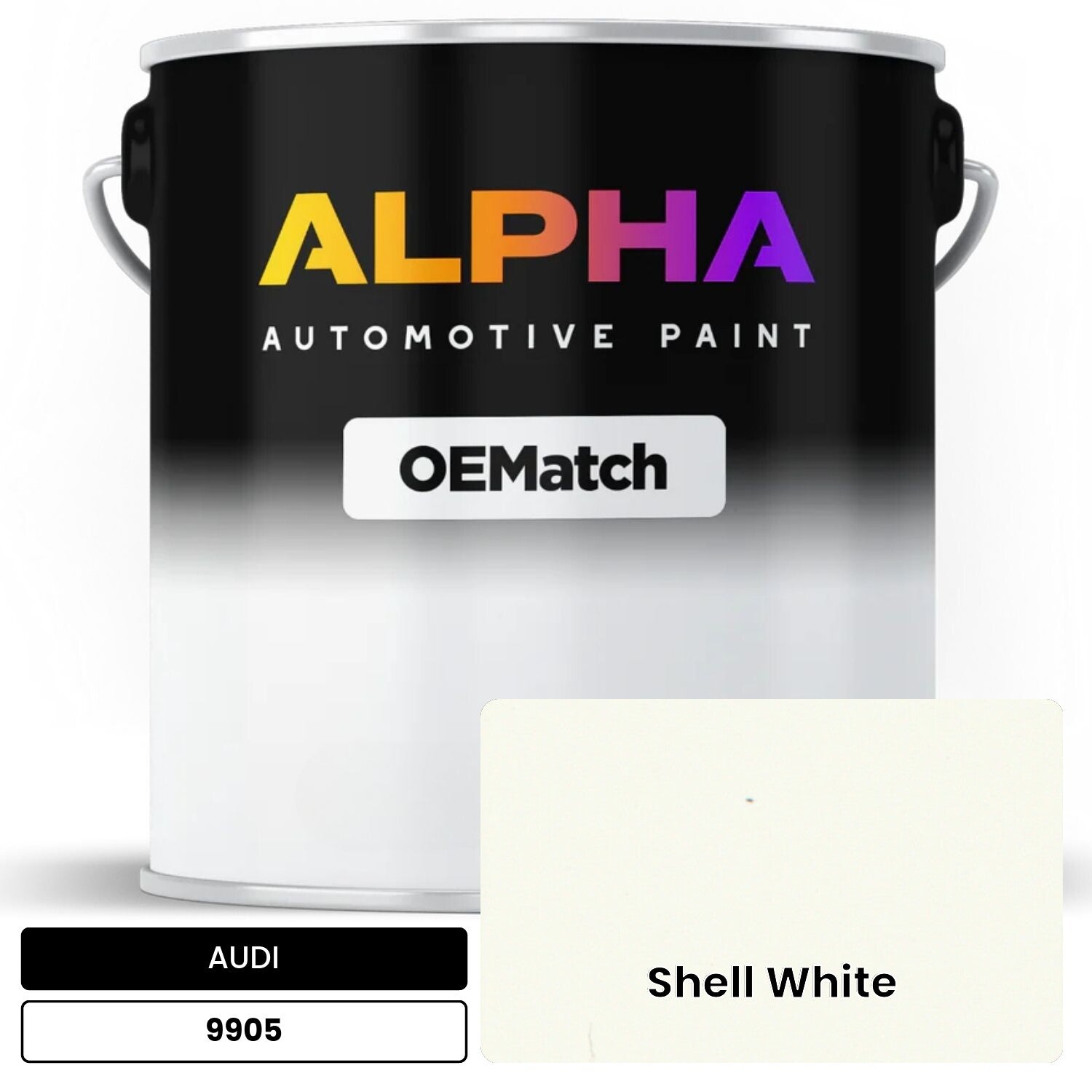 AUDI Shell White 9905 OEMatch Basecoat