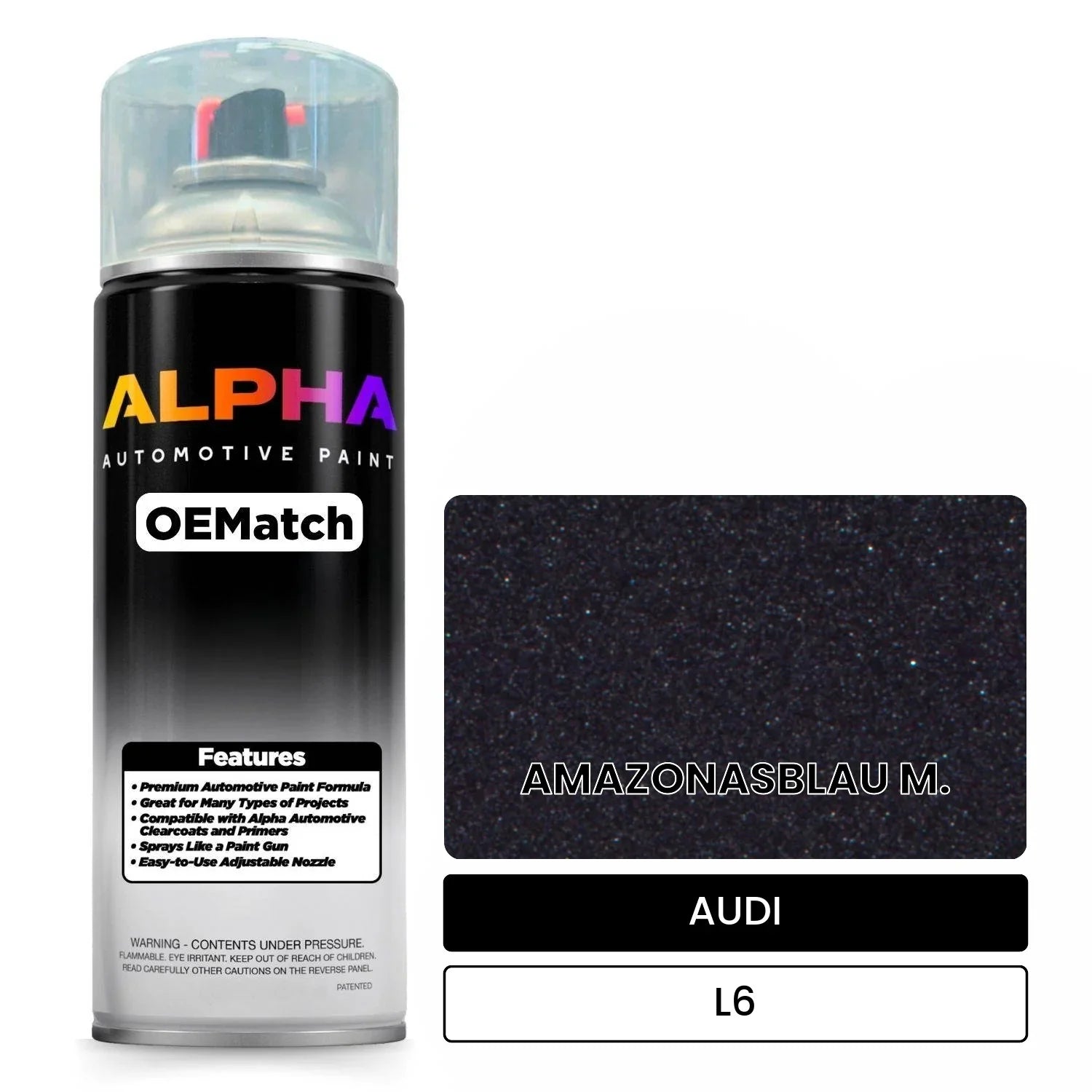 AUDI Amazon Blue Metallic L6 OEMatch Spraycan