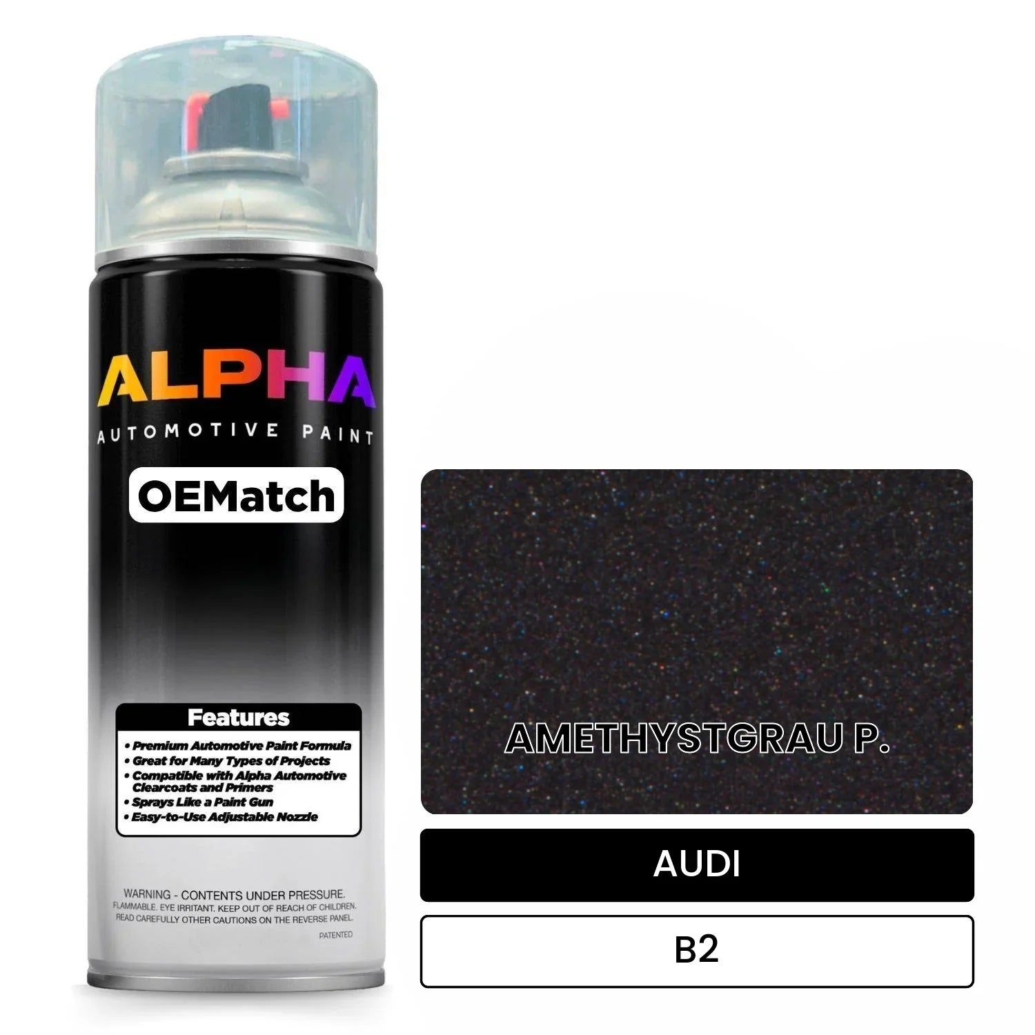 AUDI Amethyst Gray B2 OEMatch Spraycan