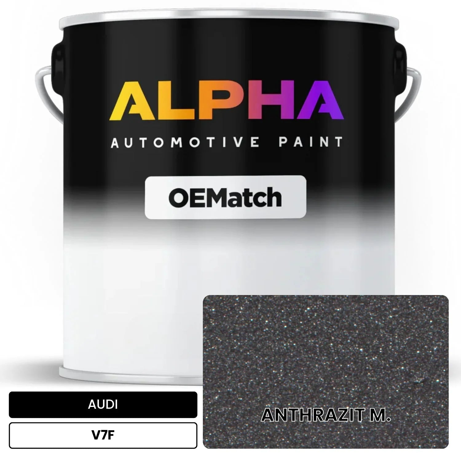 AUDI Anthracite Metallic V7F OEMatch Basecoat