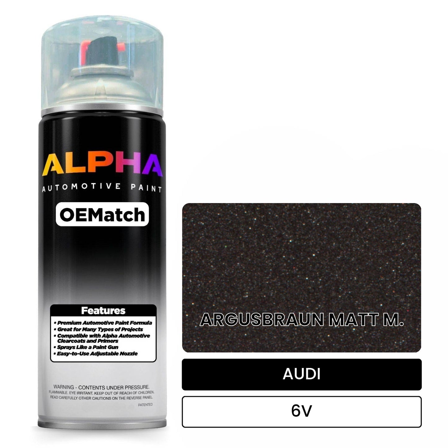 AUDI Argus Brown Metallic Matte 6V OEMatch Spraycan