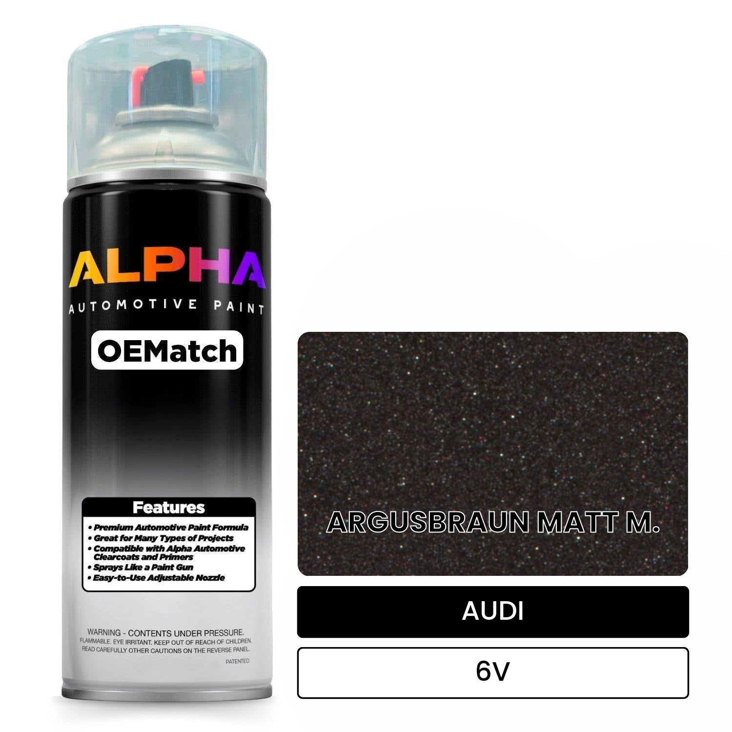 AUDI Argus Brown Metallic Matte 6V OEMatch Spraycan