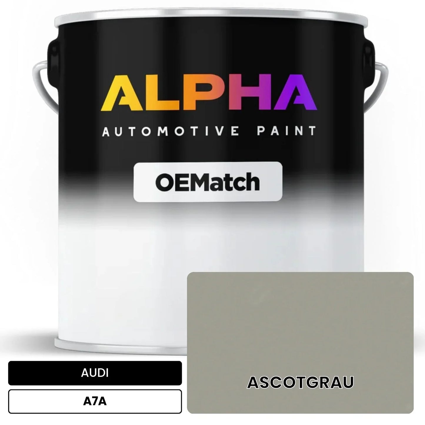 AUDI Ascot Gray A7A OEMatch Basecoat