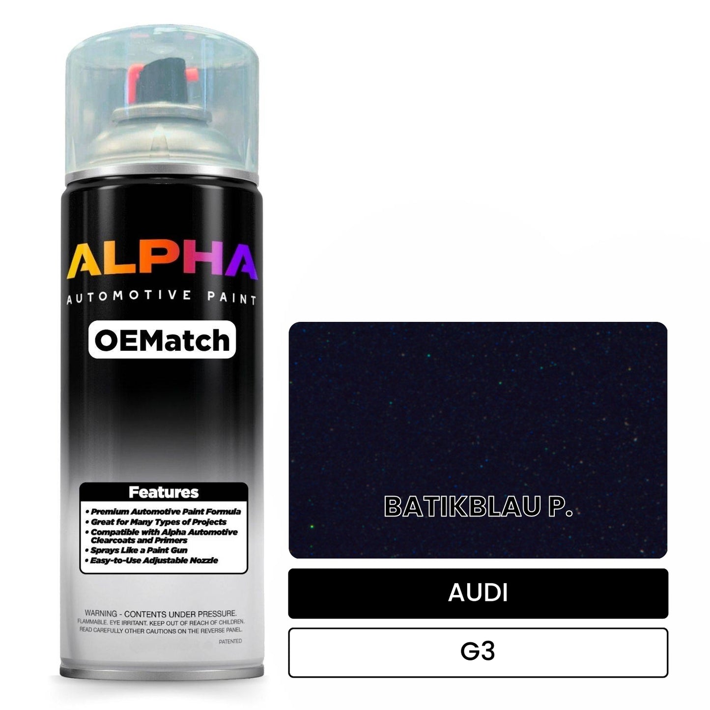 AUDI Batik Blue G3 OEMatch Spraycan