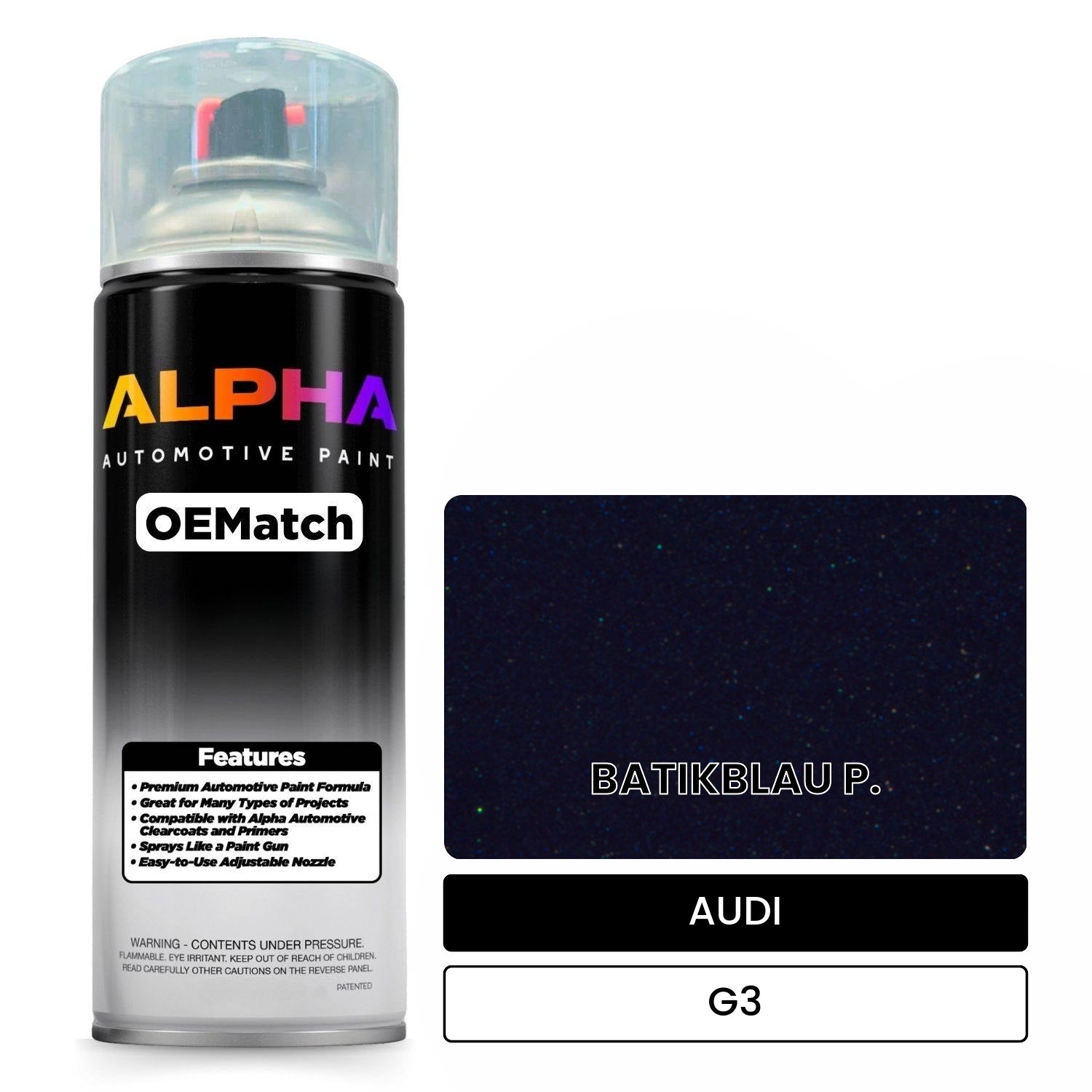 AUDI Batik Blue G3 OEMatch Spraycan