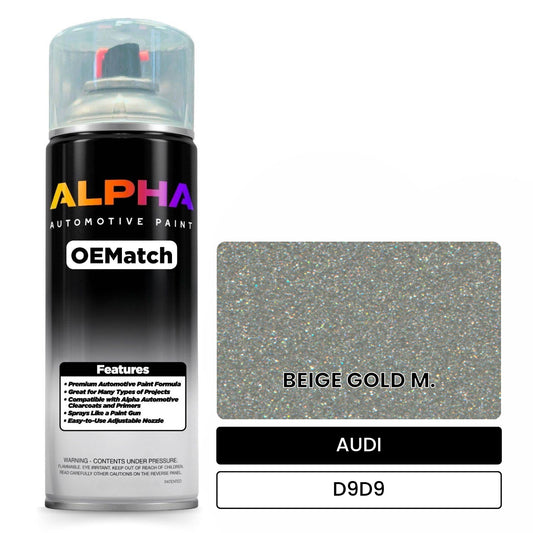 AUDI Beige Gold Metallic D9D9 OEMatch Spraycan