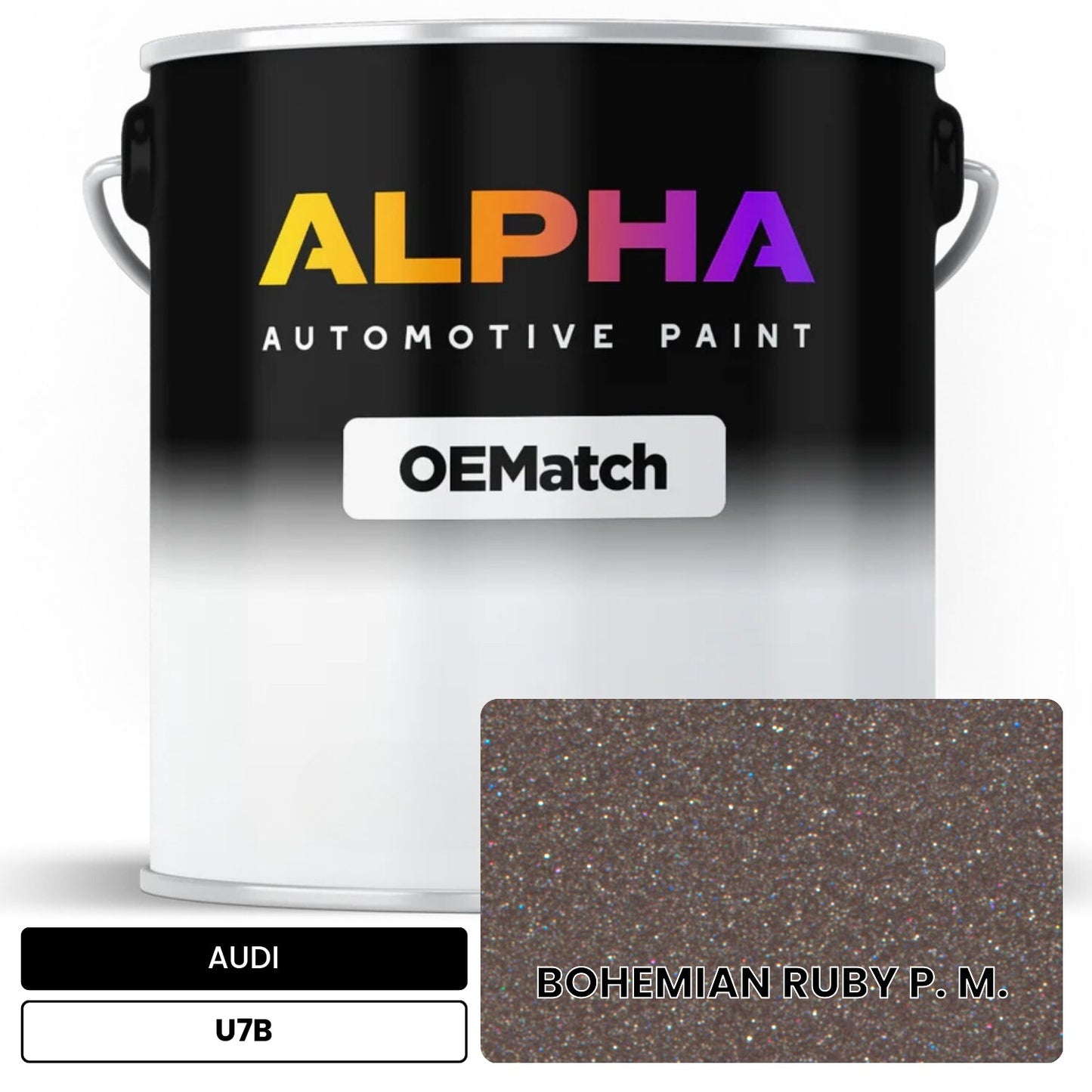 AUDI Bohemian Ruby Metallic U7B OEMatch Basecoat