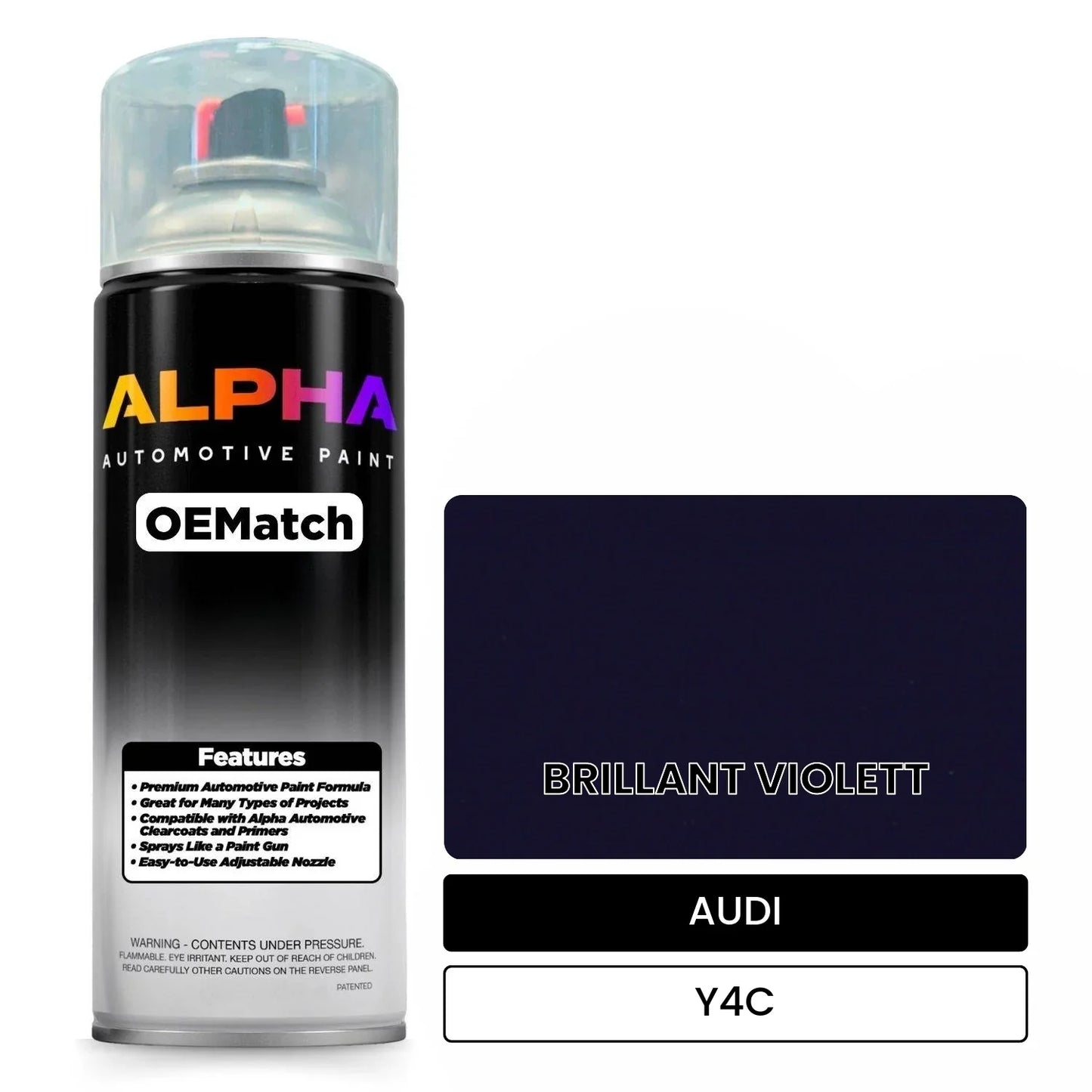 AUDI Brilliant Violet Y4C OEMatch Spraycan