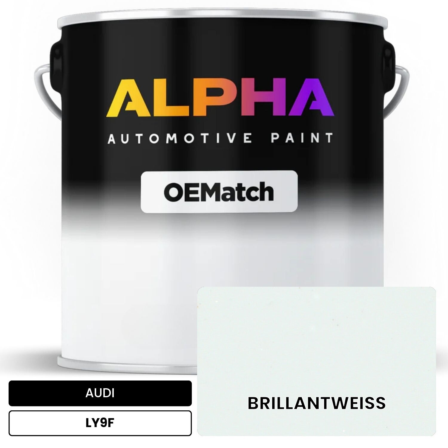 AUDI Brilliant White LY9F OEMatch Basecoat