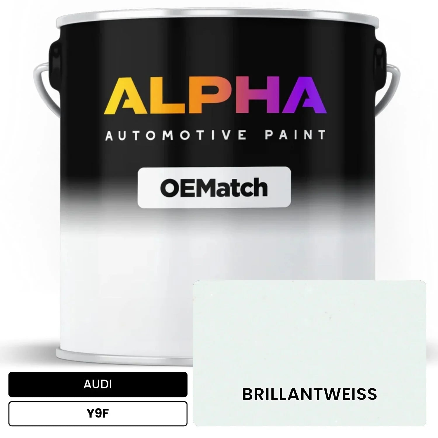 AUDI Brilliant White Y9F OEMatch Basecoat