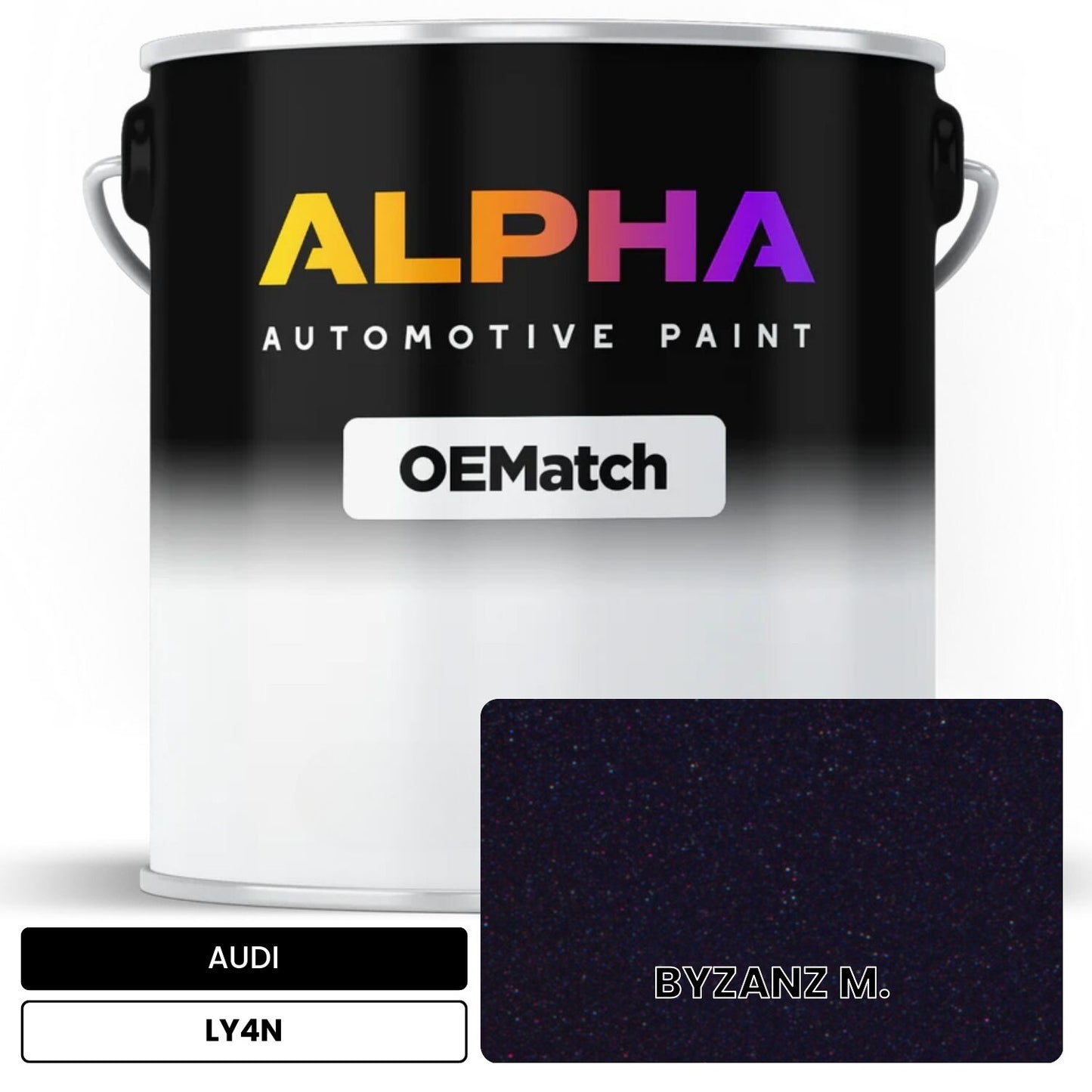 AUDI Byzantium Metallic LY4N OEMatch Basecoat