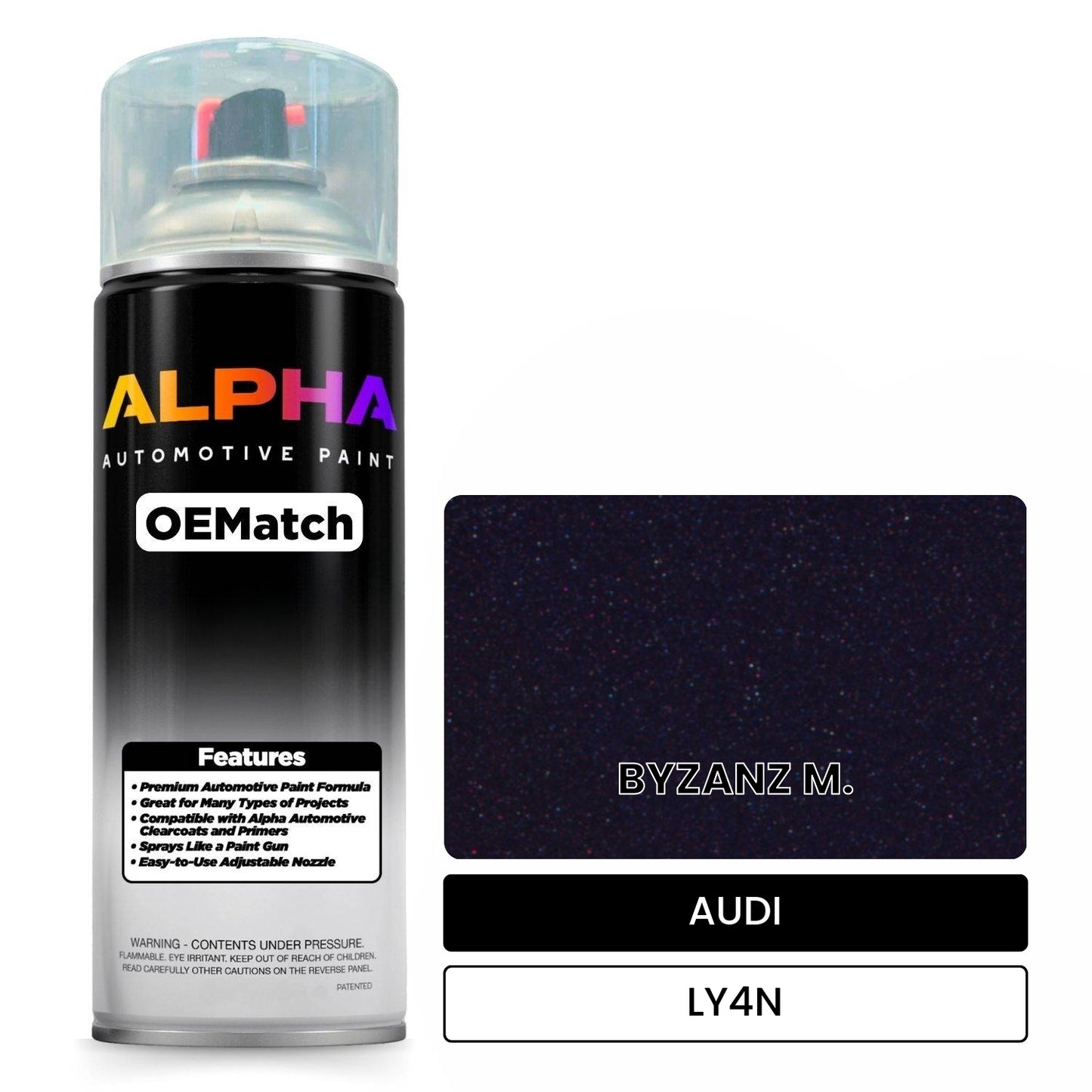 AUDI Byzantium Metallic LY4N OEMatch Spraycan
