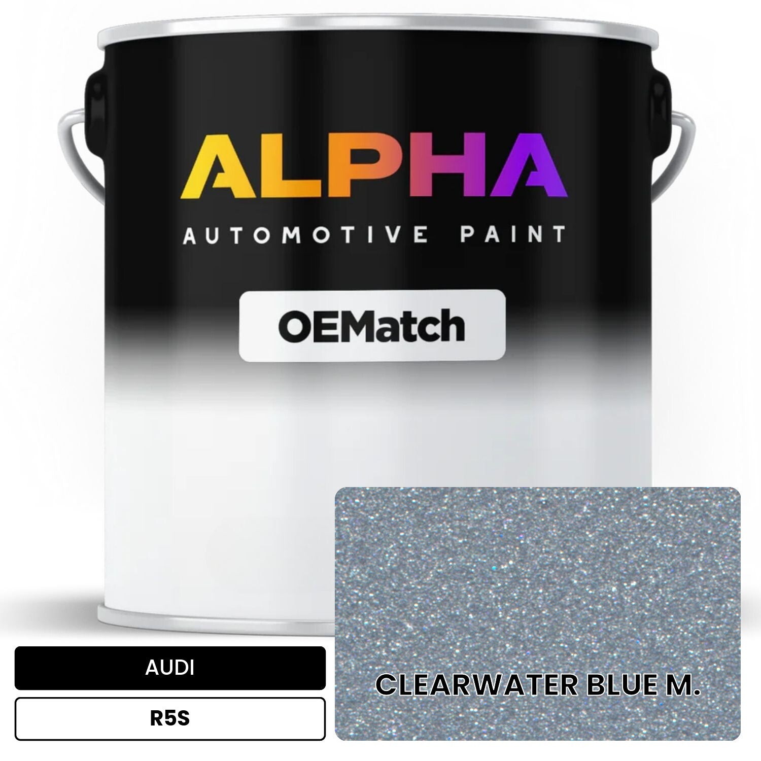 AUDI Clearwater Blue Metallic R5S OEMatch Basecoat