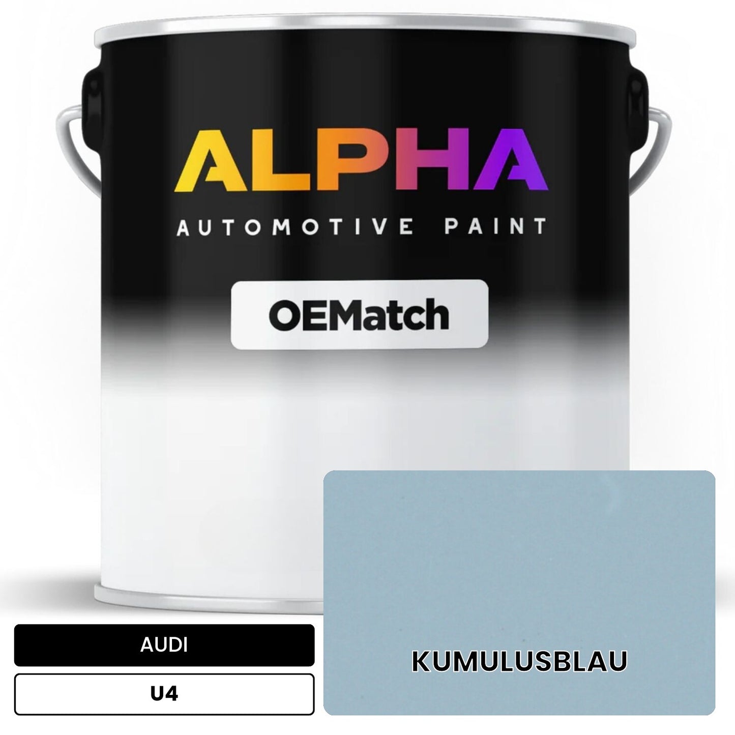 AUDI Cumulus Blue U4 OEMatch Basecoat