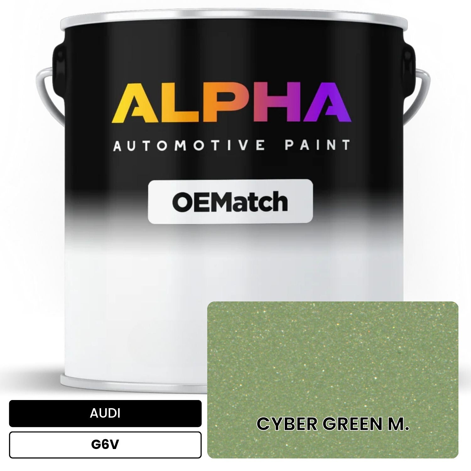 AUDI Cyber Green Metallic G6V OEMatch Basecoat