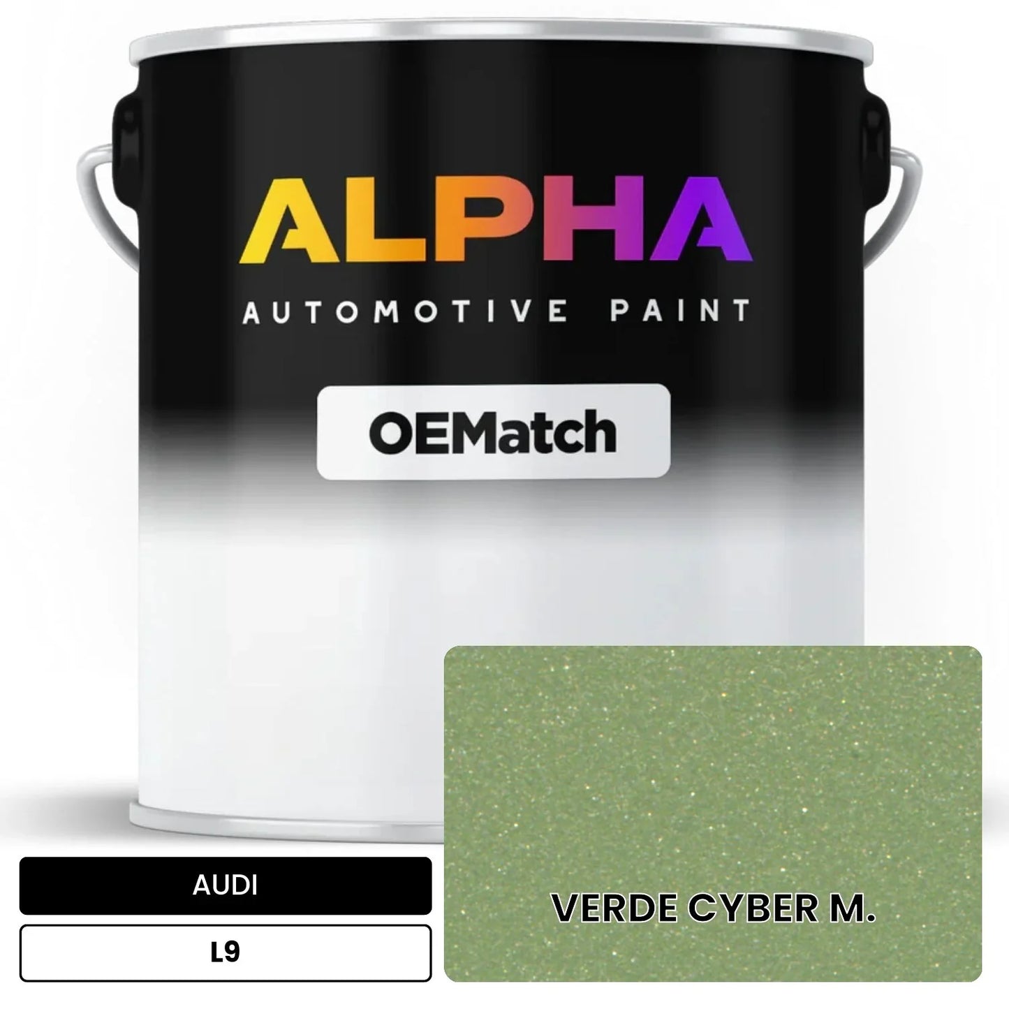 AUDI Cyber Green Metallic L9 OEMatch Basecoat