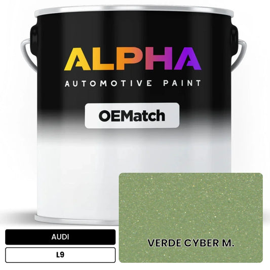 AUDI Cyber Green Metallic L9 OEMatch Basecoat