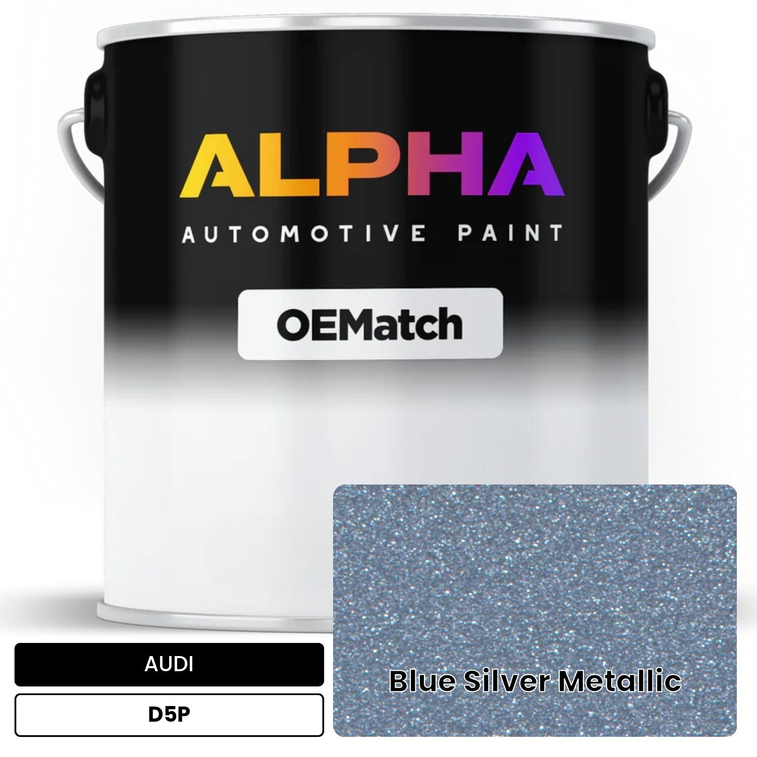 AUDI Blue Silver Metallic D5P OEMatch Basecoat