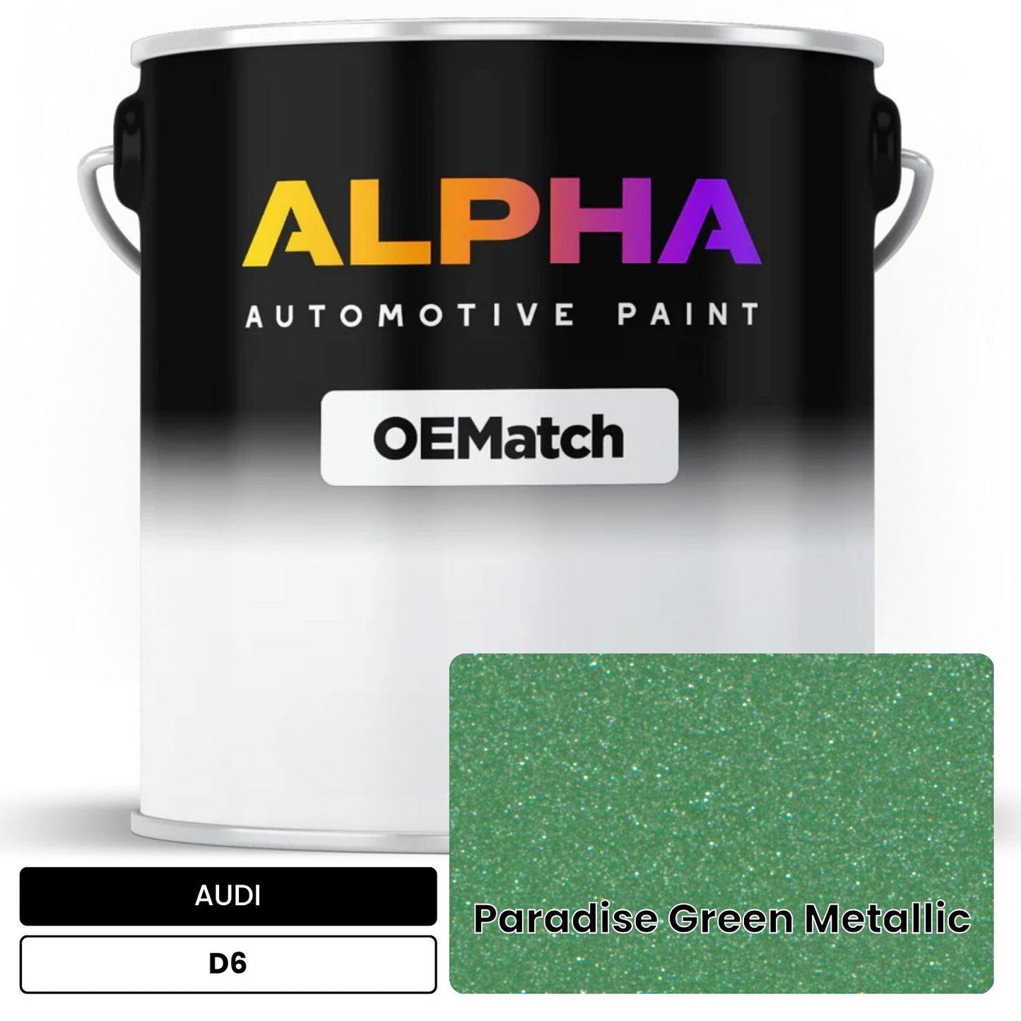 AUDI Paradise Green Metallic D6 OEMatch Basecoat