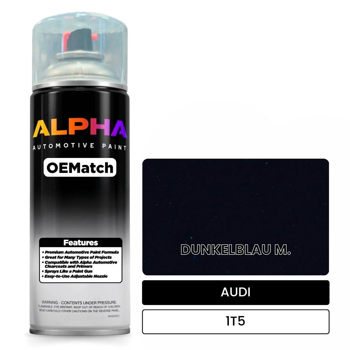 AUDI Dark Blue Metallic 1T5 OEMatch Spraycan