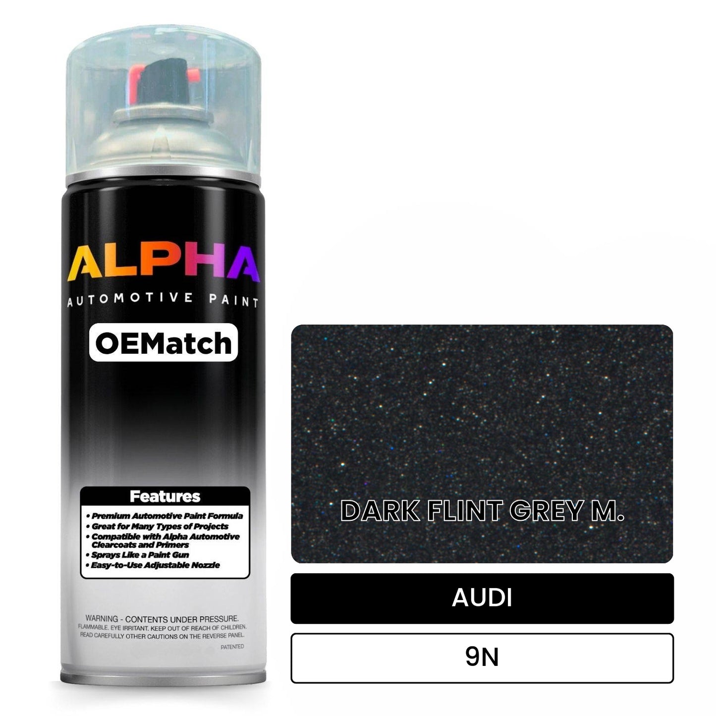 AUDI Dark Flint Grey Metallic 9N OEMatch Spraycan