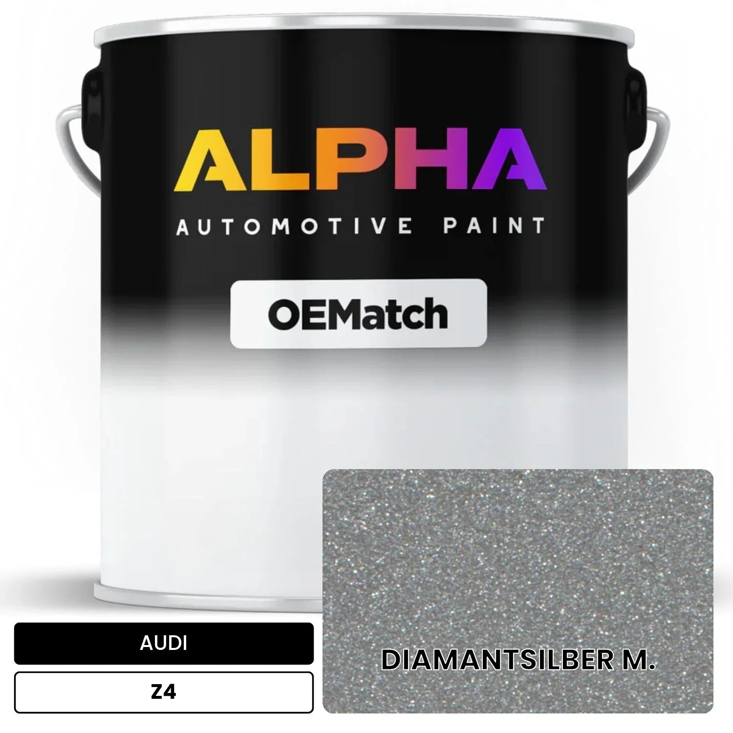 AUDI Diamond Silver Metallic Z4 OEMatch Basecoat