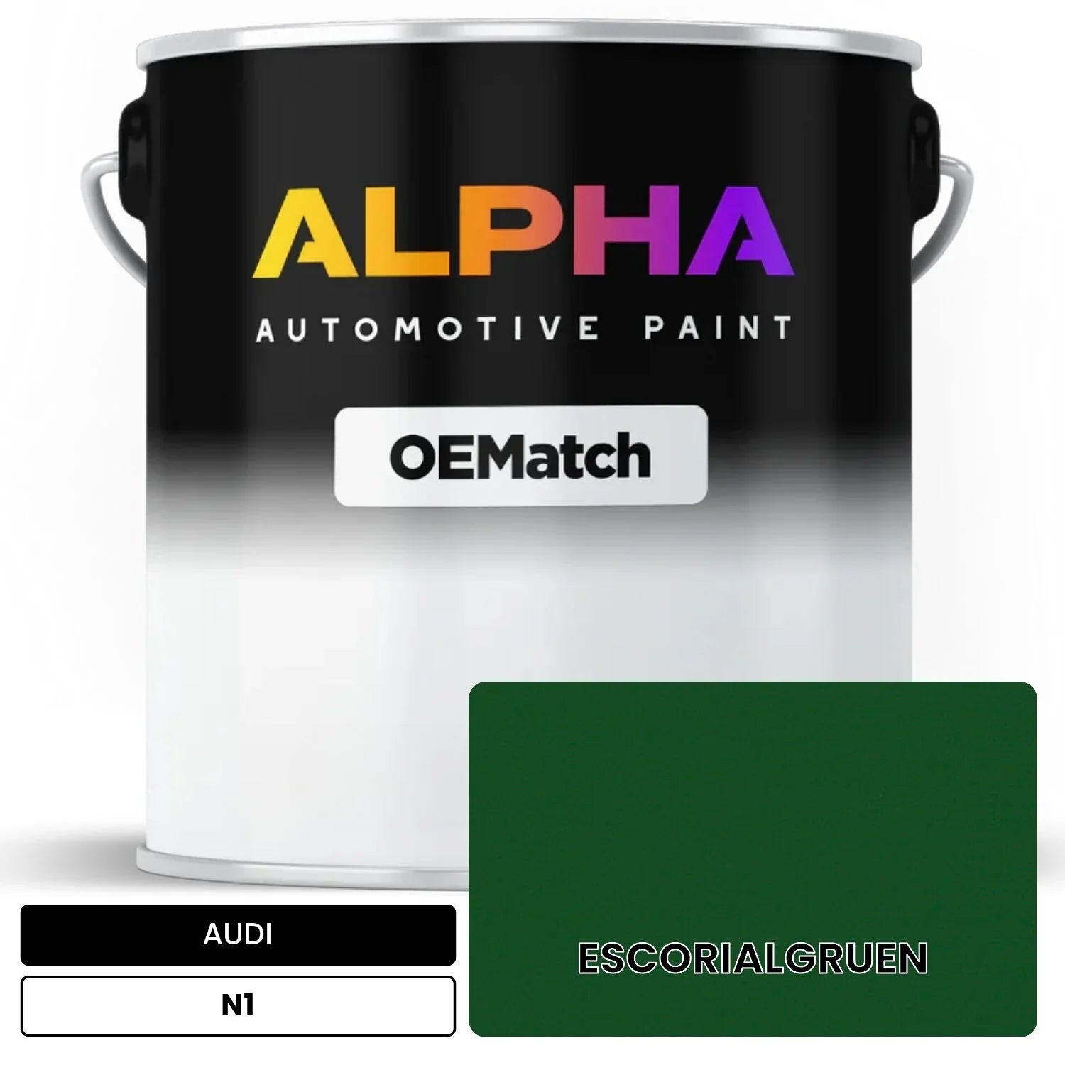 AUDI Escorial Green N1 OEMatch Basecoat