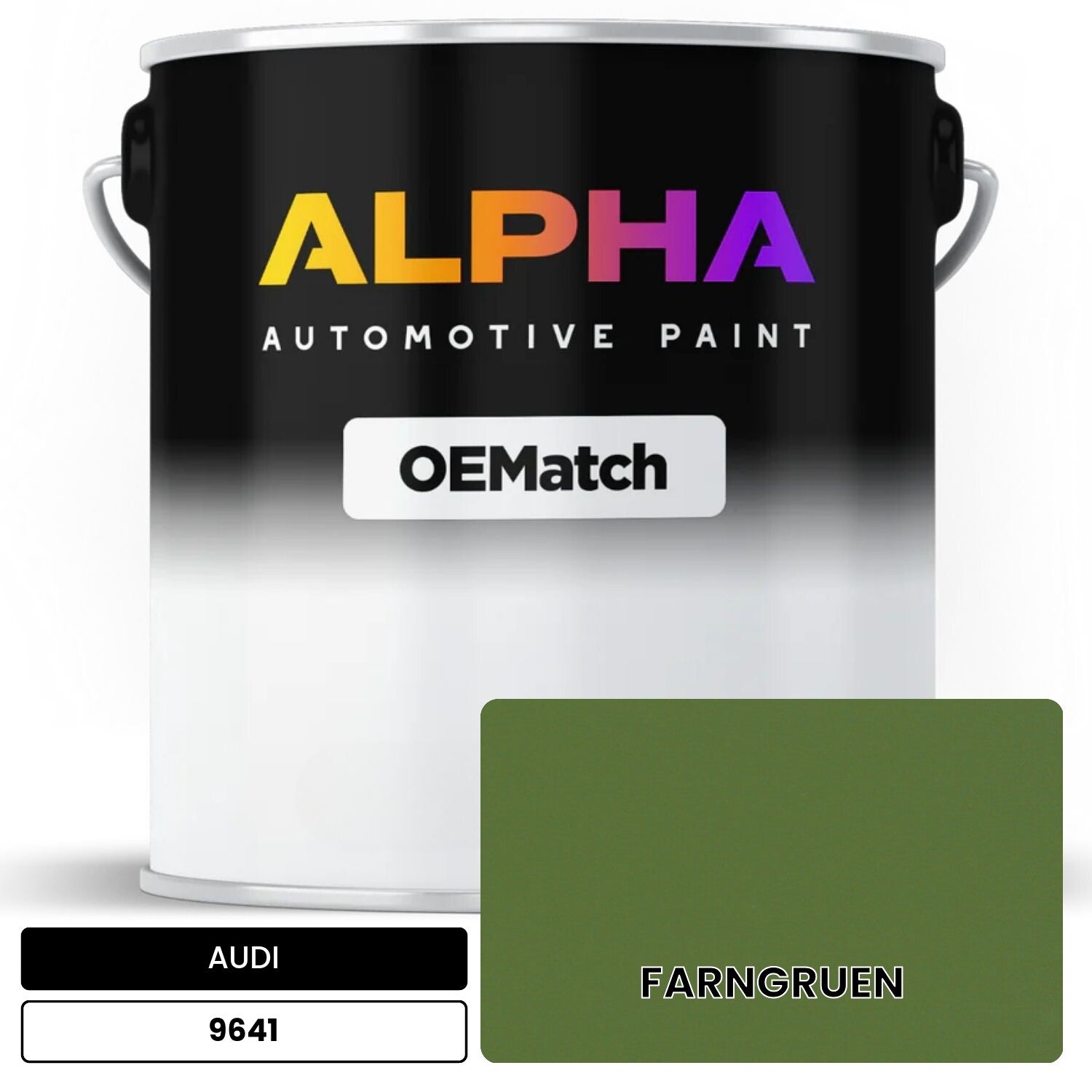 AUDI Fern Green 9641 OEMatch Basecoat