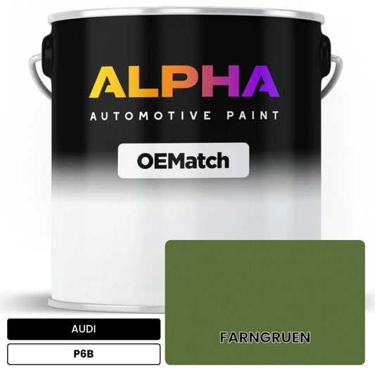 AUDI Fern Green P6B OEMatch Basecoat