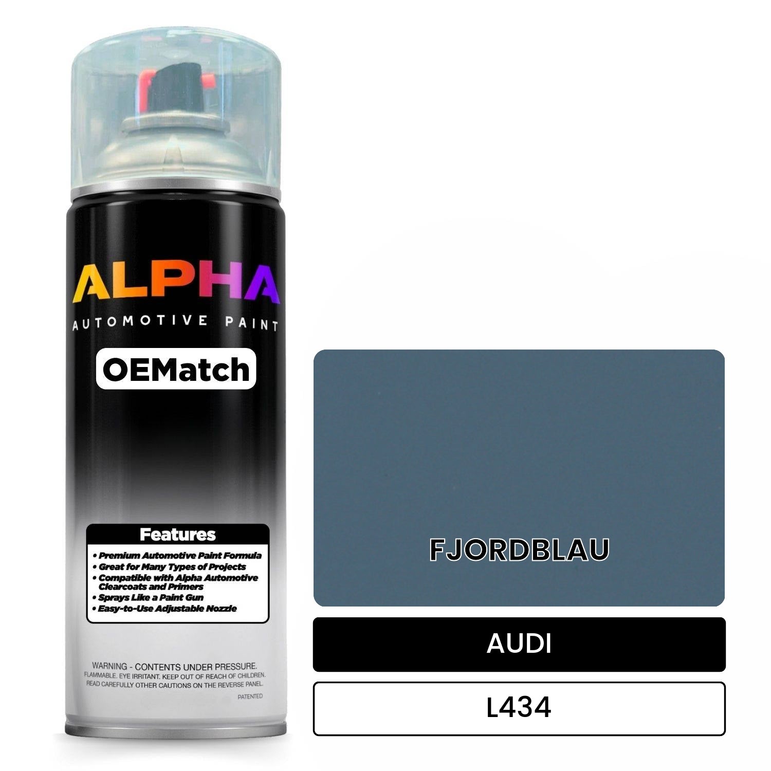 AUDI Fjord Blue L434 OEMatch Spraycan