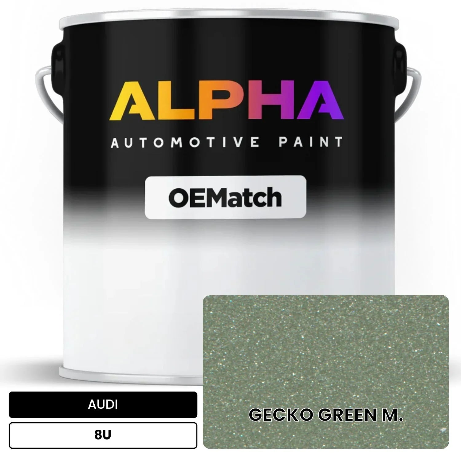 AUDI Gecko Green Metallic 8U OEMatch Basecoat