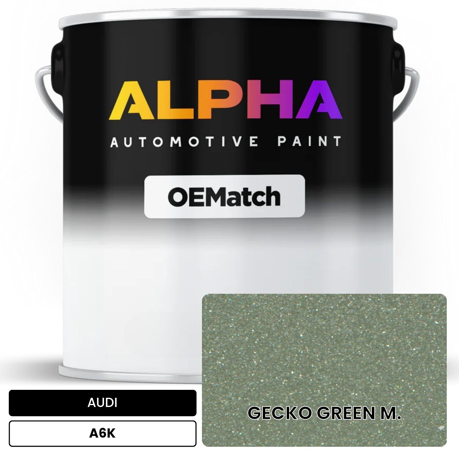 AUDI Gecko Green Metallic A6K OEMatch Basecoat