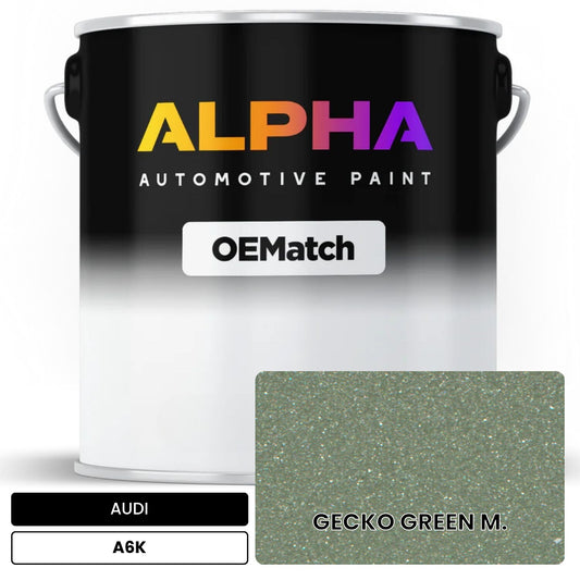AUDI Gecko Green Metallic A6K OEMatch Basecoat