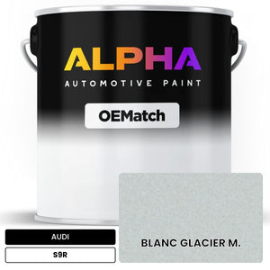 AUDI Glacier White Metallic S9R | OEMatch Automotive Basecoat