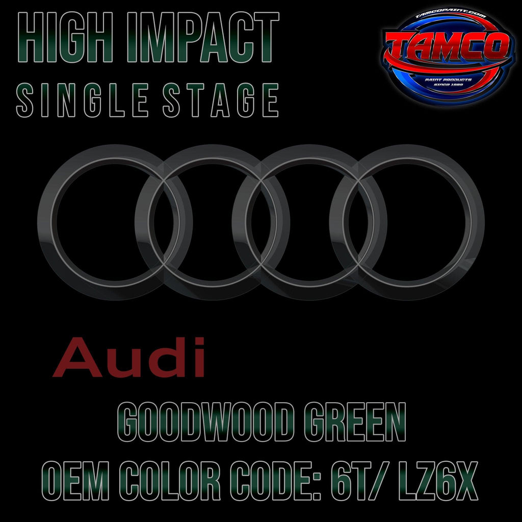 Audi Goodwood Green | 6T/ LZ6X | 2002-2005 | OEM High Impact Single Stage - The Spray Source - Tamco Paint Manufacturing
