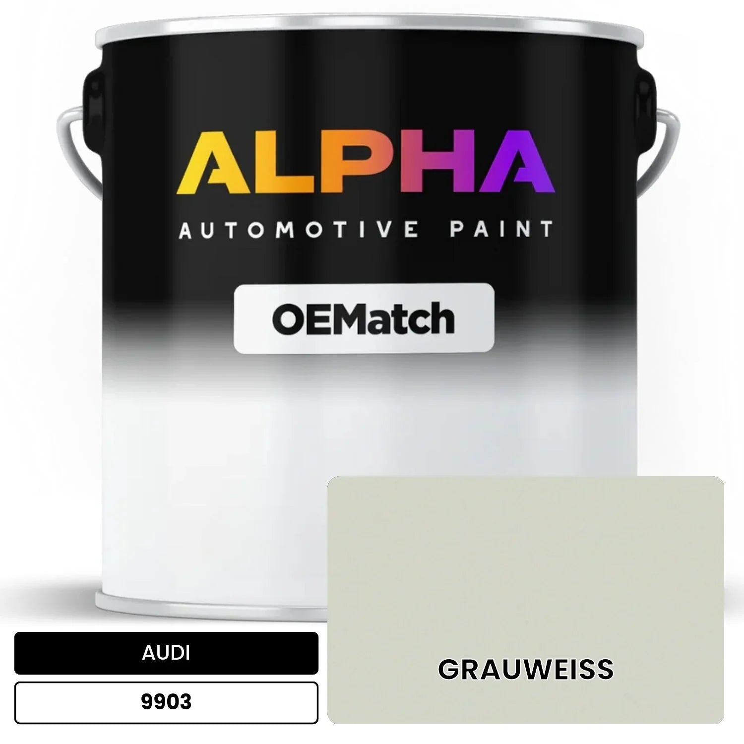 AUDI Gray White 9903 OEMatch Basecoat