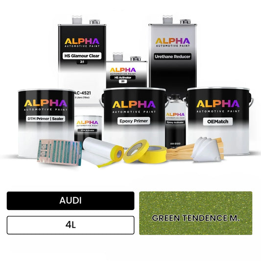 AUDI Green Tendence Metallic 4L OEMatch Vehicle Paint Kit