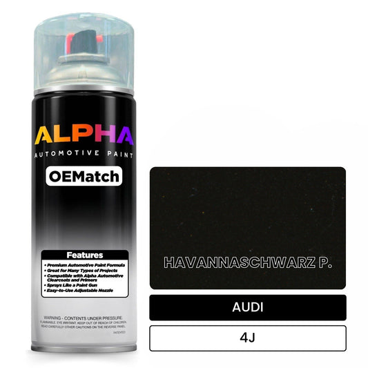 AUDI Havana Black Metallic 4J OEMatch Spraycan