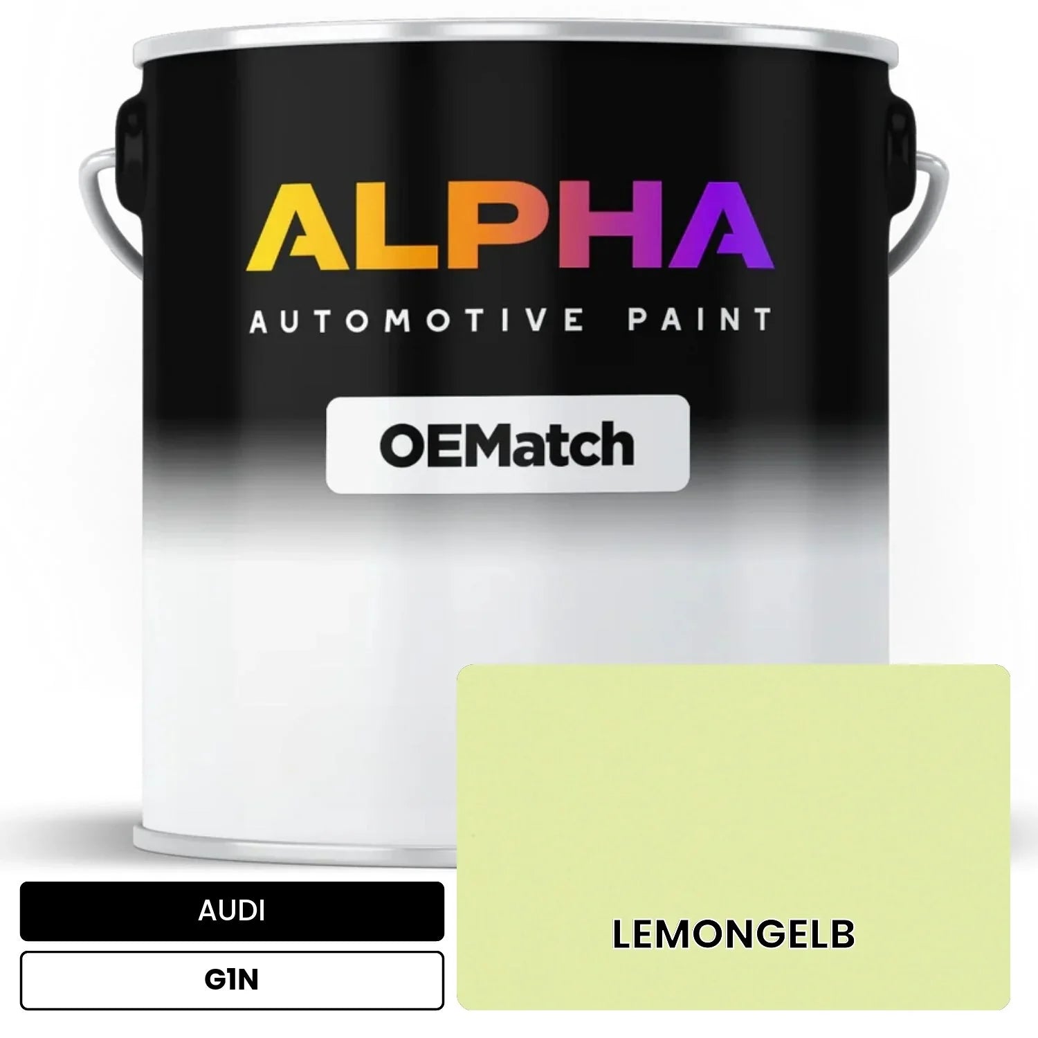 AUDI Isotope Lemon Green G1N OEMatch Basecoat