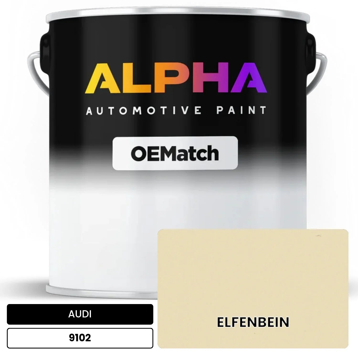 AUDI Ivory 9102 OEMatch Basecoat