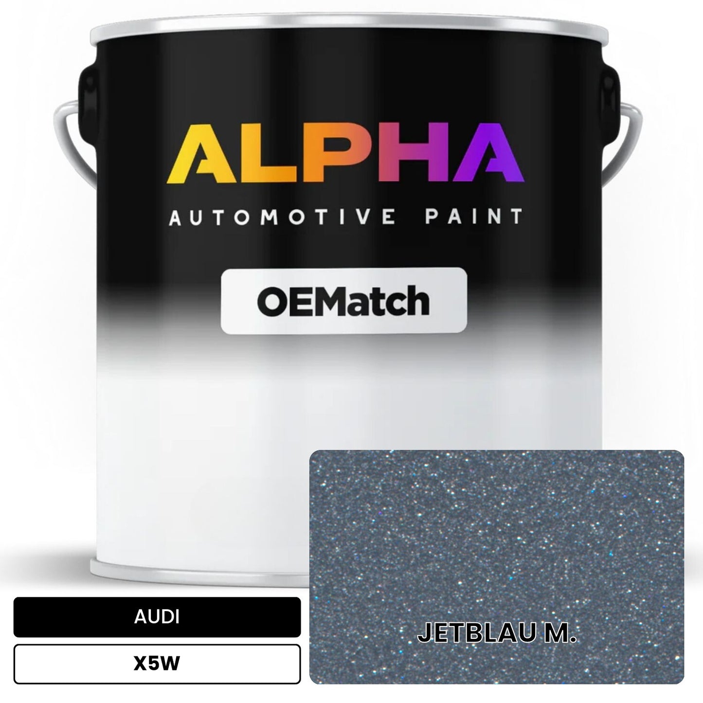 AUDI Jet Blue Metallic X5W OEMatch Basecoat