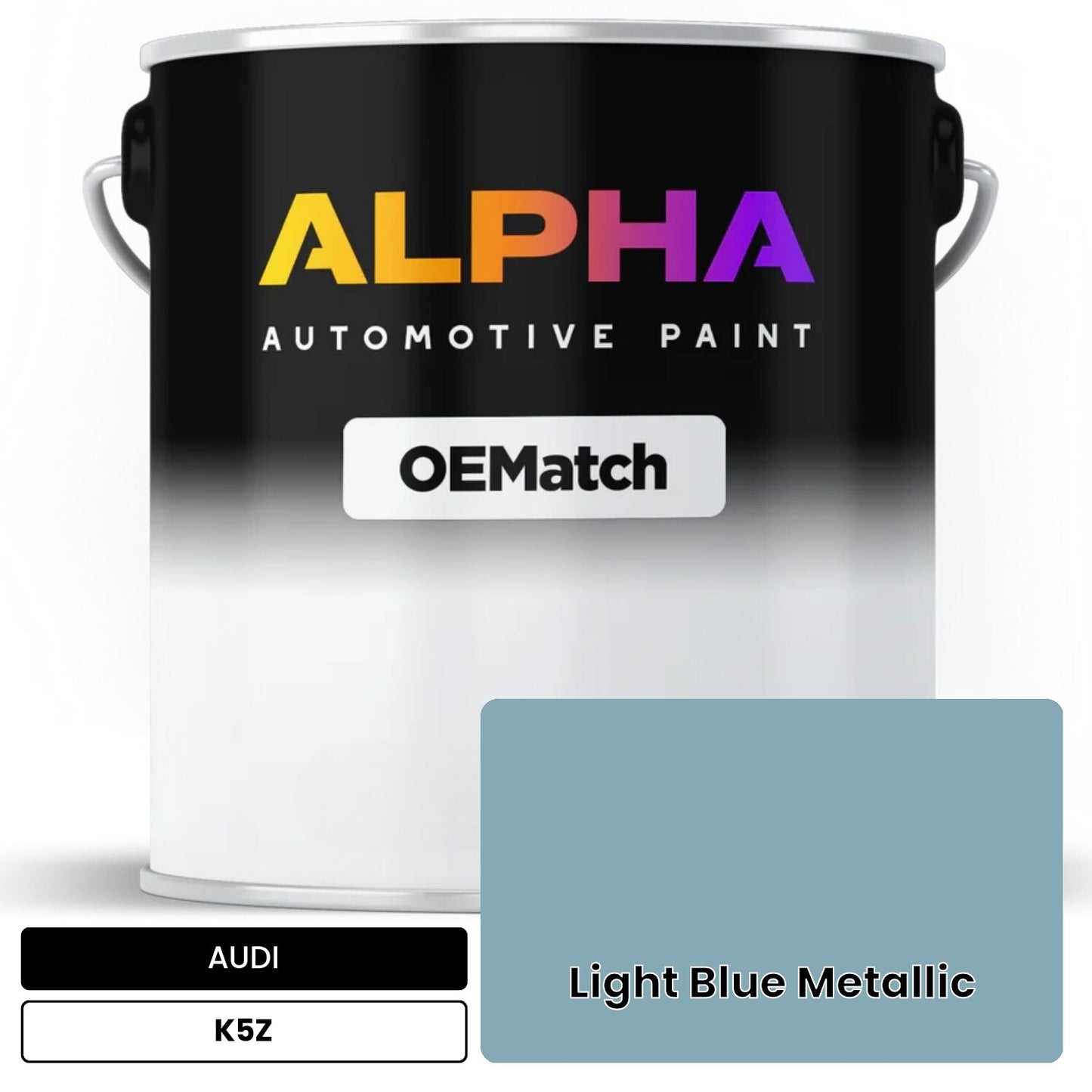 AUDI Light Blue Metallic K5Z OEMatch Basecoat