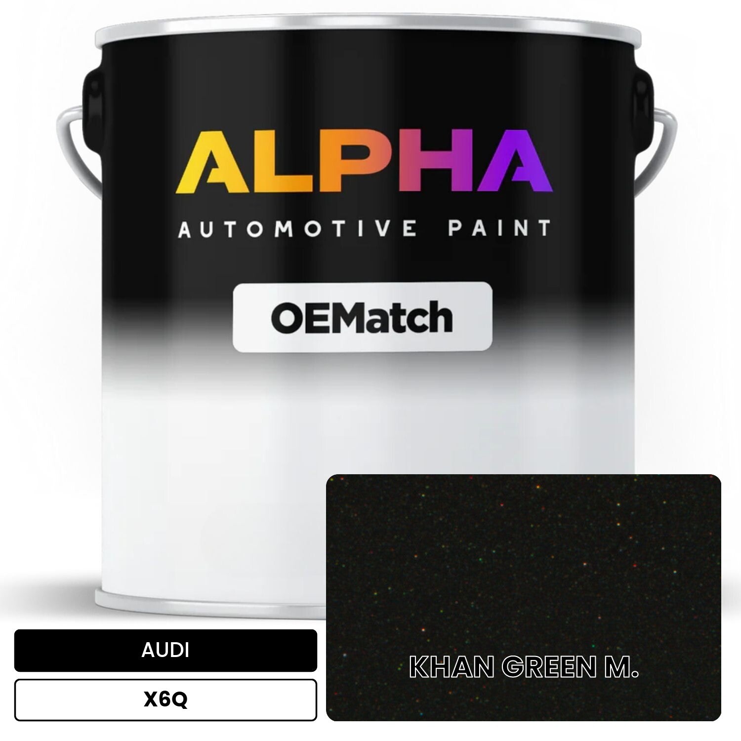 AUDI Khan Green Metallic X6Q OEMatch Basecoat